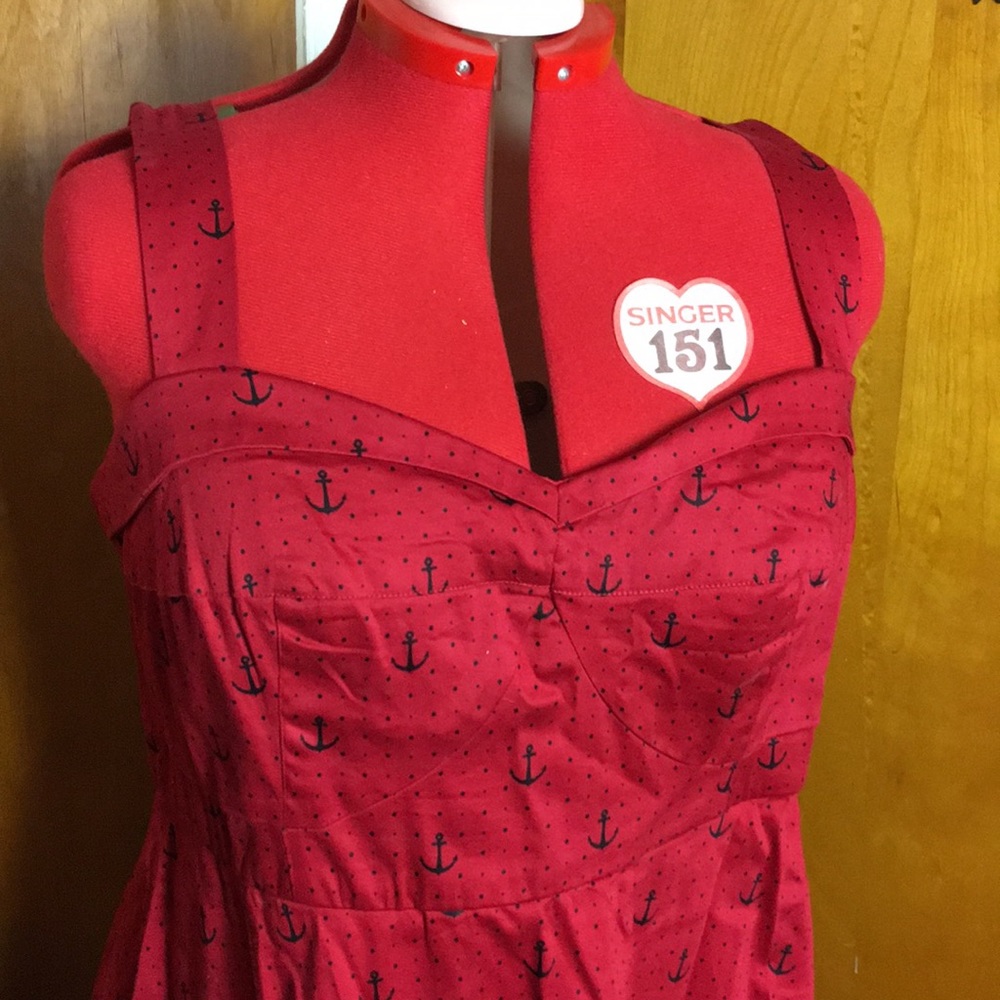 Anchors Away! rockabilly nautical theme plus size